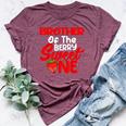 Brother Berry Sweet One Birthday Girl Strawberry Family Bella Canvas T-shirt Heather Maroon