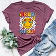 Bruh We Out Happy Last Day Of School Teacher Student Bella Canvas T-shirt Heather Maroon