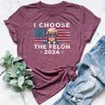 I Choose The Felon 2024 Republican Patriot Women Bella Canvas T-shirt Heather Maroon