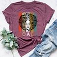 Coach Afro African American Black History Month Bella Canvas T-shirt Heather Maroon