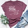 Cool Horse Racing Derby Race Owner Lover Bella Canvas T-shirt Heather Maroon