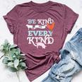 Cow Chicken Pig Support Kindness Animal Equality Vegan Bella Canvas T-shirt Heather Maroon