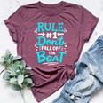 Cruise Rule 1 Don't Fall Off The Boat Bella Canvas T-shirt Heather Maroon