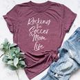 Cute Mother's Day Quote Rocking The Soccer Mom Life Bella Canvas T-shirt Heather Maroon