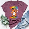 Dabbing Kindergarten Fox Graduation Class Of 2020 Boys Girls Bella Canvas T-shirt Heather Maroon