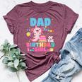 Dad Of The Birthday Axolotl Girl Dad And Mom Family Party Bella Canvas T-shirt Heather Maroon