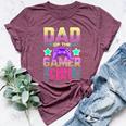 Dad Of The Gamer Girl Gaming Matching Family Birthday Bella Canvas T-shirt Heather Maroon