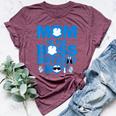 Dad And Mom Of The Boss Birthday Boy Baby Family Party Decor Bella Canvas T-shirt Heather Maroon