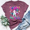 Daddy Of The Birthday Princess Girl Flossing Unicorn Daddy Bella Canvas T-shirt Heather Maroon