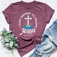 I Have Decided To Follow Jesus Baptized Christian Baptism Bella Canvas T-shirt Heather Maroon