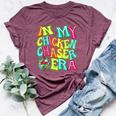 Disco Groovy In My Chicken Chaser Era Bella Canvas T-shirt Heather Maroon