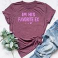 Im His Favorite Ex Sayings Ex Girlfriend Girls Bella Canvas T-shirt Heather Maroon