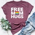 Free Mom Hugs Free Mom Hugs Rainbow Gay Pride Bella Canvas T-shirt Heather Maroon