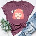 Emotion Smile Heh A Cute Girl For Family Holidays Bella Canvas T-shirt Heather Maroon