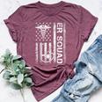 Er Nurse Doctor Emergency Room Hospital Squad Flag Us Bella Canvas T-shirt Heather Maroon