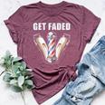 Get Faded Barber For Cool Hairstylist Bella Canvas T-shirt Heather Maroon