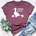 Mama Duck Mother T I Duckling Babies Mom Of 2 Bella Canvas T-shirt Heather Maroon