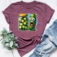 Pickle Surprise Women Bella Canvas T-shirt Heather Maroon