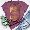 Gemini Girl African American Melanin Birthday Bella Canvas T-shirt Heather Maroon