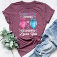 Gender Reveal Outfit Grandma To Be Party Announcement Bella Canvas T-shirt Heather Maroon