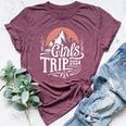 Girls Trip 2024 Mountain Adventure Bella Canvas T-shirt Heather Maroon