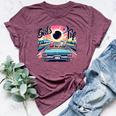 Girls Trip 2024 Total Solar Eclipse 2024 Girl Bella Canvas T-shirt Heather Maroon
