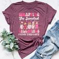 Groovy Wrapping The Sweetest Valentines Mother Baby Nurse Bella Canvas T-shirt Heather Maroon