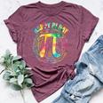 Happy Pi Day 314 Pi Day Math Teacher Mathematics Tie Dye Bella Canvas T-shirt Heather Maroon