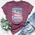 Husband And Wife Cruising Partners For Life Cruise Ship Bella Canvas T-shirt Heather Maroon