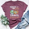 Husband And Wife Travel Partners For Life Couple Bella Canvas T-shirt Heather Maroon