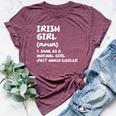 Irish Girl Definition Ireland Bella Canvas T-shirt Heather Maroon