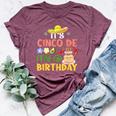 It's Cinco De My-O Birthday Born On Mexican Party Boys Girls Bella Canvas T-shirt Heather Maroon