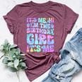 Its Me Hi Im The Birthday Girl Its Me Groovy For Girls Women Bella Canvas T-shirt Heather Maroon
