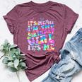 Its Me Hi Im The Birthday Girl Its Me Groovy For Girls Women Bella Canvas T-shirt Heather Maroon