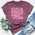 Its Me Hi Im Dad And Mom Birthday Girl Music Family Matching Bella Canvas T-shirt Heather Maroon