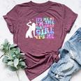 It's Me Hi I'm The Birthday Girl Its Me Tie Dye Birthday Bella Canvas T-shirt Heather Maroon