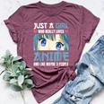 Just A Girl Who Really Loves Anime And Like Maybe 3 People Bella Canvas T-shirt Heather Maroon