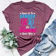 Keeper Of The Gender Grandma Loves You Baby Shower Family Bella Canvas T-shirt Heather Maroon