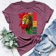 Lion Junenth African American Black Lion 1865 Bella Canvas T-shirt Heather Maroon
