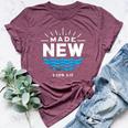 Made New Baptized For Adults Boys And Girls Baptism Bella Canvas T-shirt Heather Maroon