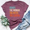 Mandy The Woman The Myth The Legend First Name Mandy Bella Canvas T-shirt Heather Maroon