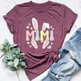 Mimi Grandmother Easter Bunny Mimi Grandma Easter Day Bella Canvas T-shirt Heather Maroon