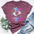 Mom Of The Birthday Girl Rolling Skate Family Birthday Party Bella Canvas T-shirt Heather Maroon