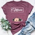 Mom Est 2024 Promoted To Mom 2024 Mother 2024 New Mom 2024 Bella Canvas T-shirt Heather Maroon