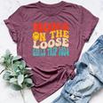 Moms On The Loose Girl's Trip 2024 Family Vacation Bella Canvas T-shirt Heather Maroon