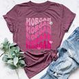 Morgan First Name I Love Morgan Girl Groovy 80'S Vintage Bella Canvas T-shirt Heather Maroon