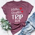 Mother Daughter Trip 2024 Family Vacation Mom Matching Bella Canvas T-shirt Heather Maroon