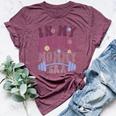 In My Muscle Mommy Era Groovy On Back Bella Canvas T-shirt Heather Maroon