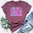 In My Nage Era Groovy Nager 13Th Birthday 13 Years Bella Canvas T-shirt Heather Maroon