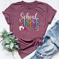 Nurse's Day School Nurse Appreciation Nurse Week 2024 Women Bella Canvas T-shirt Heather Maroon